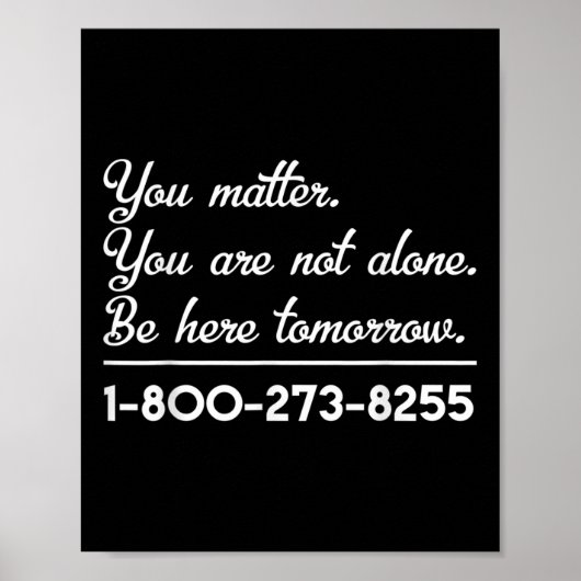 Poster Ligne D'Information Sur Le Suicide - Sensibilisati (Devant)