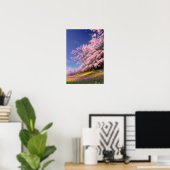 Poster Ligne enchanteresse de Sakura Trees (Bureau à domicile)