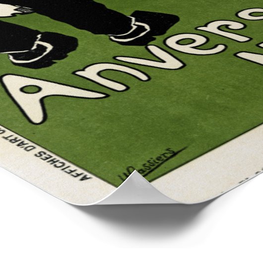 Poster Ligne étoile rouge (Coin)