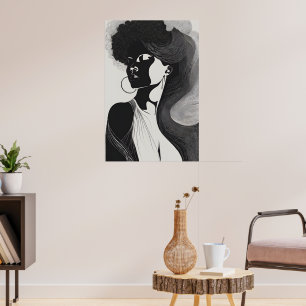 Poster Ligne féminine