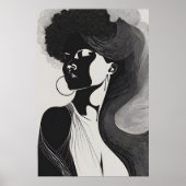 Poster Ligne féminine (Devant)