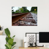 Poster Ligne ferroviaire (Bureau à domicile)