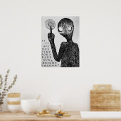 Poster Ligne gothique création originale design ombres so (Cuisine)