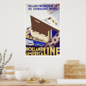 Poster Ligne Holland America (Cuisine)