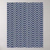 Ligne minimale Chevron Motif Navy bleu