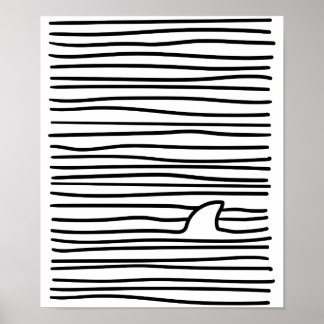 Poster Ligne minimale Dessin simple unique cadeau fin req