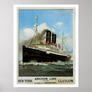 Poster Ligne ~ New York - Glasgow d'Ancre