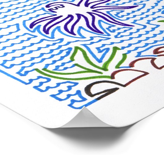 Poster Ligne Ocean One (Coin)