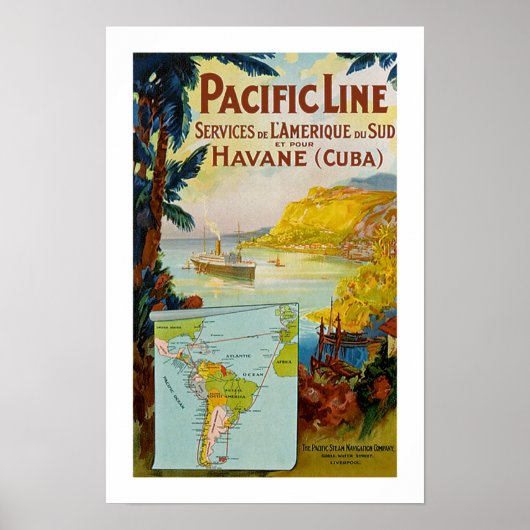 Poster Ligne Pacifique Panama (Devant)