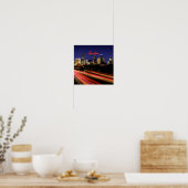 Poster Ligne Skyline de Houston Texas City (Cuisine)