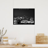 Poster Ligne Skyline de Kansas City (Cuisine)