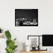 Poster Ligne Skyline de Kansas City (Bureau à domicile)