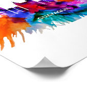 Poster Ligne Skyline Guayaquil (Coin)