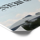 Poster Ligne Skyline Nouvelle-Orléans (Coin)