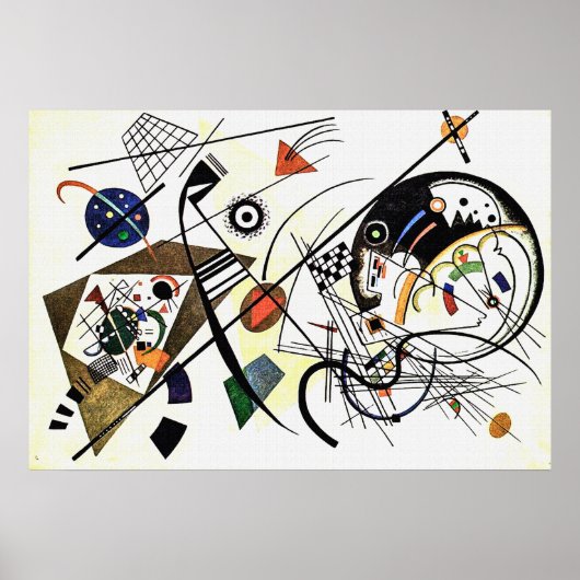 Poster Ligne transversale - Kandinsky (Devant)
