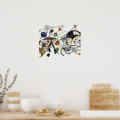 Poster Ligne transversale - Kandinsky (Cuisine)