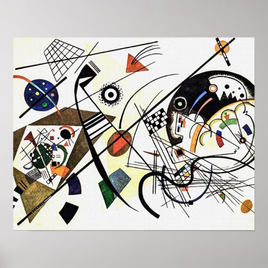 Poster Ligne transversale - Kandinsky (Devant)