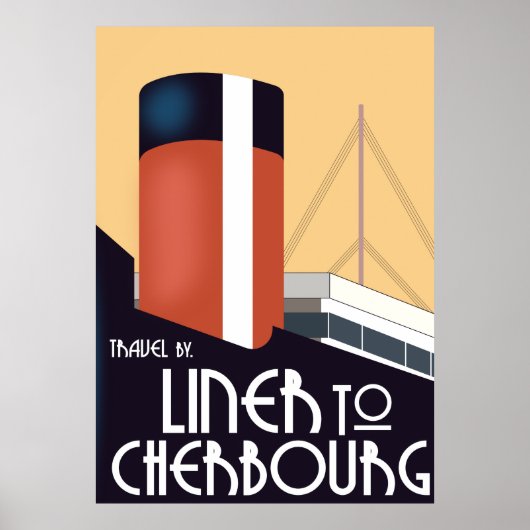 Poster Ligne vers Cherbourg (Devant)