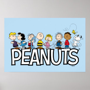 Poster Lignée du groupe Peanuts Gang