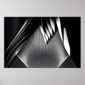 Poster Lignes Abstraites Modernes Architecture 3D (Devant)