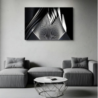 Poster Lignes Abstraites Modernes Architecture 3D