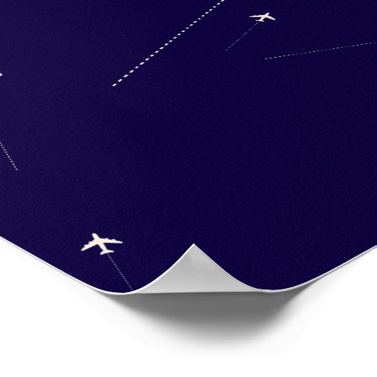 Poster lignes aériennes (Coin)