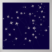 Poster lignes aériennes (Devant)