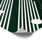 Poster Lignes blanches avec cercles sur Arrière - plan no (Coin)