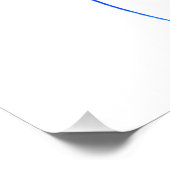 Poster Lignes bleues 6 (Coin)