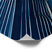Poster Lignes Bleues De Mouvement (Coin)