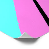 Poster Lignes colorées (Coin)
