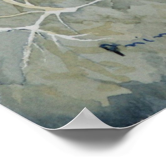 Poster Lignes de confluence Hollyhock (Coin)