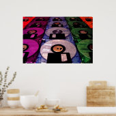 Poster Lignes de floppies (Cuisine)