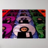 Poster Lignes de floppies (Devant)