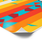 Poster Lignes de formes tribales (Coin)