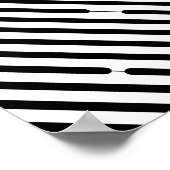 Poster Lignes de hachage noir diagonale (Coin)