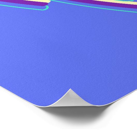 Poster Lignes de néon Abstraites (Coin)