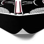 Poster Lignes de vitesse de voiture de course de formule (Coin)