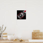 Poster Lignes de vitesse de voiture de course de formule (Cuisine)