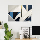 Poster Lignes d'Infini (Bureau à domicile)