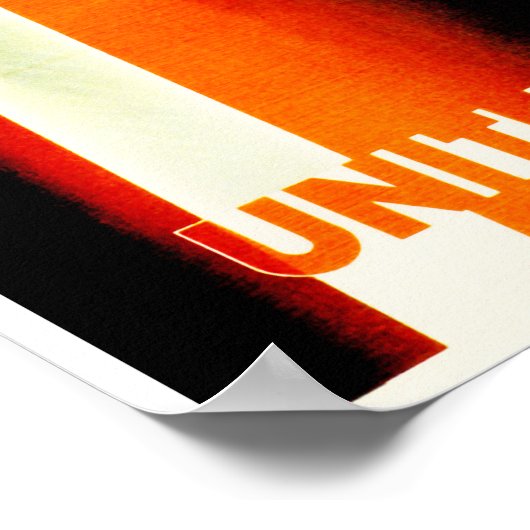 Poster Lignes États-Unis (Coin)