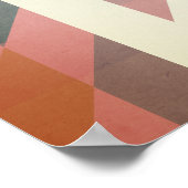 Poster Lignes géométriques Abstraites (Coin)