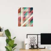 Poster Lignes géométriques Abstraites (Bureau à domicile)