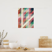 Poster Lignes géométriques Abstraites (Cuisine)