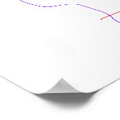 Poster Lignes géométriques Abstraites (Coin)