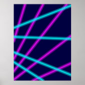 Poster Lignes lumineuses (Devant)