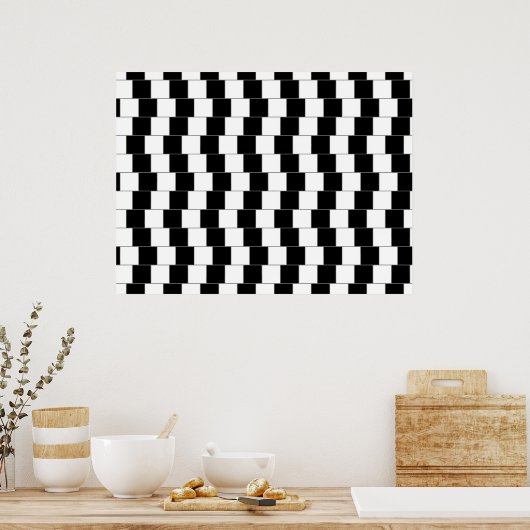 Poster Lignes parallèles (Cuisine)