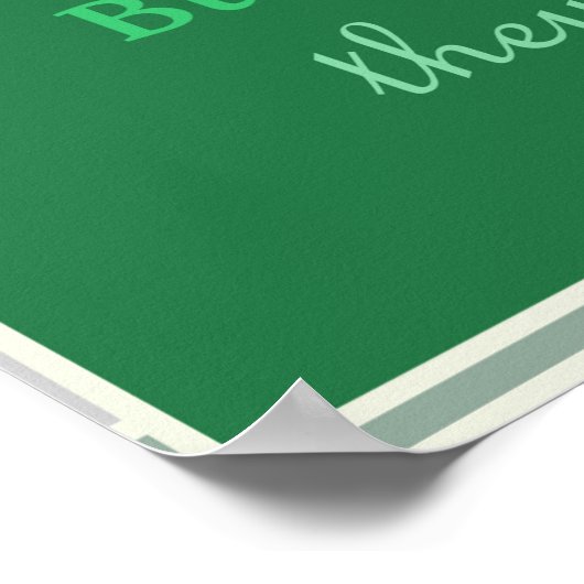 Poster Lignes parallèles de devis d'Humour mathématique (Coin)