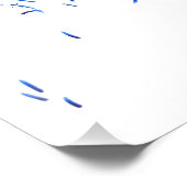 Poster Lignes pleureuses, série "Traits simples" (Coin)