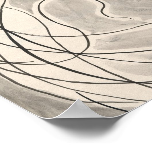 Poster Lignes rythmiques | Abraham Walkowitz (Coin)